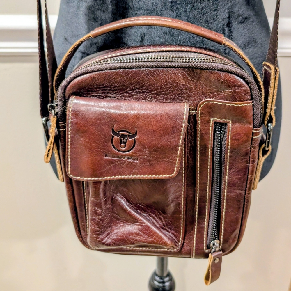 ❤️4/$60 BullCaptain Brown Leather Messenger Bag❤️4 for $60 ❤️